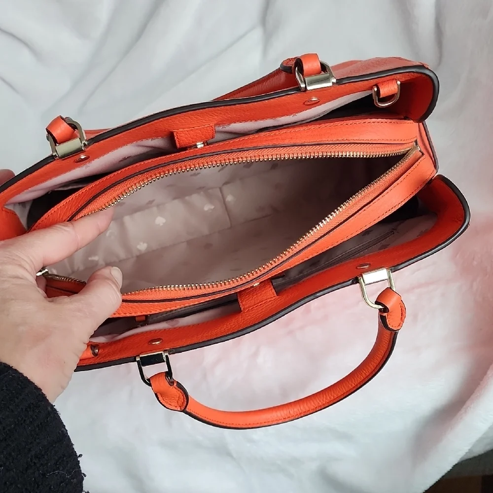 Kate Spade Vibrant Orange Satchel - Picture 5 of 11